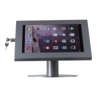 Tablet desk stand Securo 12-13 inch grey, rotatable and lockable, cable integration possible, great stability