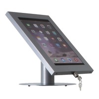 Tablet desk stand Securo 12-13 inch grey, rotatable and lockable, cable integration possible, great stability