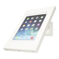Tablet wall and table mount Securo 9 - 11 inch white, coated and sturdy steel, lockable, cable integration