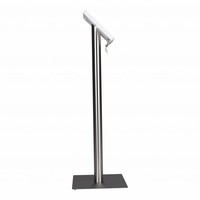 Tablet floor stand Meglio white cassette 7-8 inch with stainless steel base