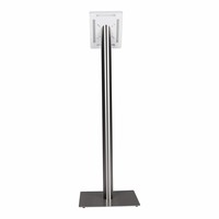 Tablet floor stand Meglio white cassette 7-8 inch with stainless steel base