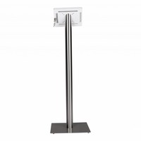 Tablet floor stand Meglio white cassette 7-8 inch with stainless steel base