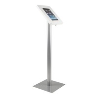 Tablet floor stand Meglio white cassette 9-11 inch with grey base