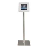 Tablet floor stand Meglio white cassette 9-11 inch with stainless steel base