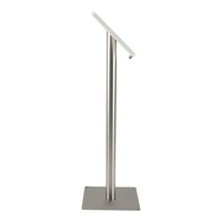 Tablet floor stand Meglio white cassette 9-11 inch with stainless steel base