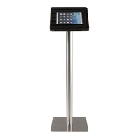 Tablet floor stand Meglio black cassette 9-11 inch with stainless steel base