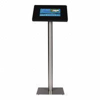 Floor stand Meglio black cassette 12-13 inch with stainless steel base