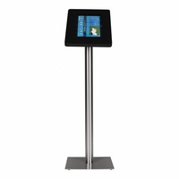 Floor stand Meglio black cassette 12-13 inch with stainless steel base