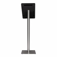 Floor stand Meglio black cassette 12-13 inch with stainless steel base