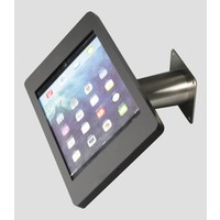 iPad mini wall or desk mount Fino black/stainless steel, with luxury acrylic tablet casing dedicated to the iPad mini.