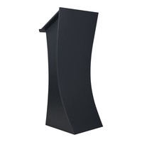 Neptune graphite - Lectern with curved frontpanel