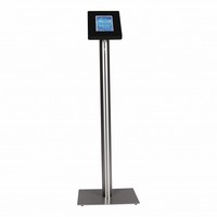 Tablet floor stand Meglio black cassette 7-8 inch with stainless steel base