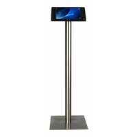 Tablet floor stand Samsung Galaxy TAB 9.6" black/stainless steel pedestal, Fino