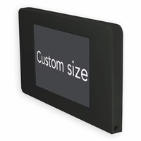 Flat wall stand for iPad Mini, iPad 9.7, iPad 10.5, iPad Pro 12.9, black, Piatto