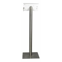 iPad iPad 10.5" Floor stand Fino - black or white cassette with stainless steel base, met lock included