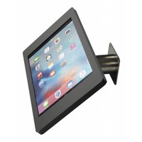 iPad Pro 12.9" wall or desk mount Fino white black stainless steel base, lock included