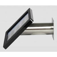iPad Pro 12.9" wall or desk mount Fino white black stainless steel base, lock included