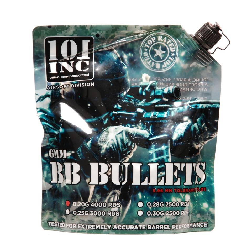 101 inc Airsoft extreme BBs 0,20g 6mm zak Tactical Airsoft Gear