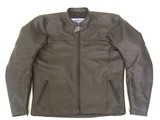 MJK Leathers Twin Tone Cool Vent Doorwaai Jas Leder