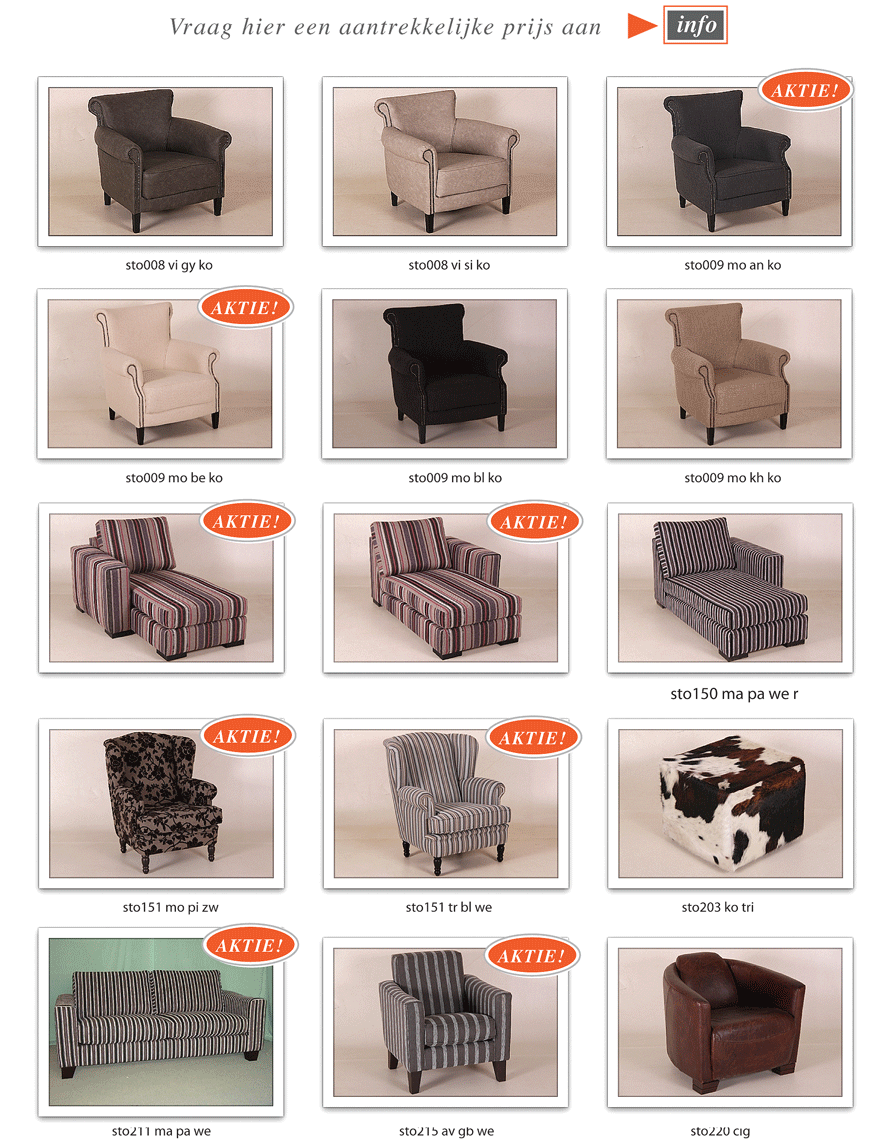 Fauteuil engelse vlag banken van stof aanbieding