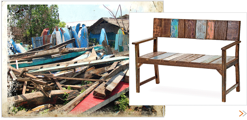 tuinstoelen tuinbanken gerecycled sloophout