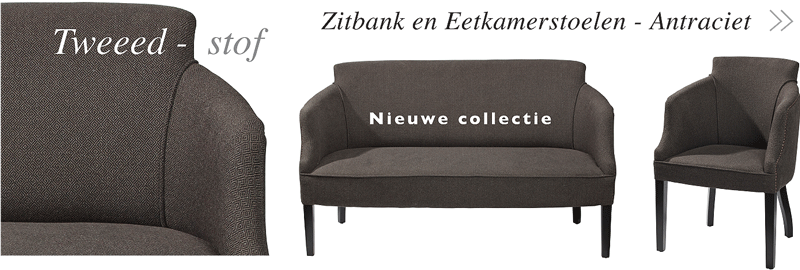 pomax nieuwe collectie stoelen en banken tweed-stof