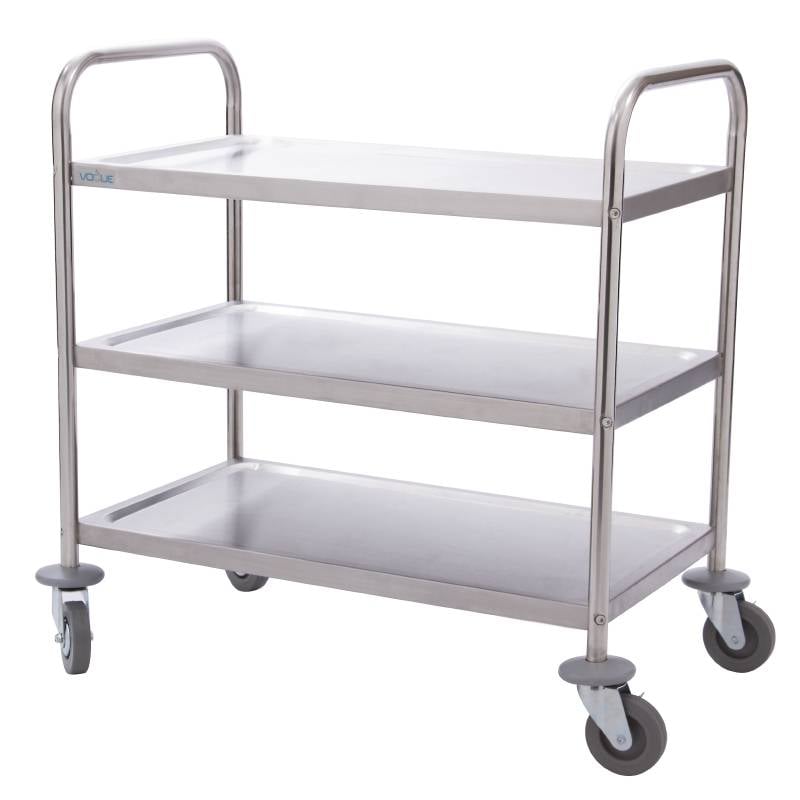 M&T Trolley stainless steel 3 tier medium size - M&T International ...