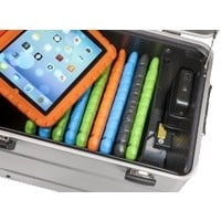thumb-Mobiel oplaadstation voor maximaal 10 iPads met kidscover of tablets, i10 trolley koffer zilvergrijs, zonder compartimenten-1