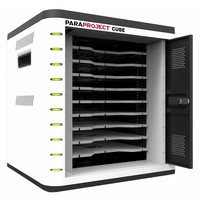 thumb-U-10, Cube voor 10 iPads en tablets met cijferslot, werkbladbracket, uitneembare laden-2