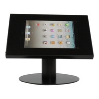 iPad 9.7/10.5 tafelstandaard, zwart voor Air, iPad 2017 en Pro 10,5-inch; Securo voor 9 tot 11 inch tablets; diefstalbestendige behuizing en voet van zwart gecoat staal
