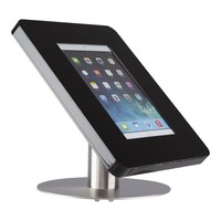 iPad tafelstandaard voor iPad/ iPad Air Meglio 9-11 inch; sjieke behuizing van zwart acrylaat en voet van geborsteld staal