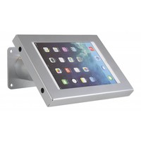 iPad mini houder zilvergrijs, bevestigd aan wand of tafel; Securo voor 7 tot 8 inch tablets; diefstalbestendige behuizing en voet van grijs gecoat staal