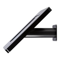 iPad houder wit voor iPad Mini; Meglio, universele en solide houder voor 8 inch tablets. Wand-, tafel montage van gecoat staal met acrylaat behuizing inclusief slot