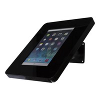 iPad houder wit voor iPad Mini; Meglio, universele en solide houder voor 8 inch tablets. Wand-, tafel montage van gecoat staal met acrylaat behuizing inclusief slot