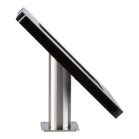 iPad houder wit voor iPad Mini; Meglio, universele en solide houder voor 8 inch tablets. Wand-, tafel montage van gecoat staal met acrylaat behuizing inclusief slot