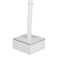iPad standaard zwart voor iPad Mini 2/3/4; Meglio voor 7 tot 8 inch tablets, acrylaat cassette op zwart gecoate stabiele voet