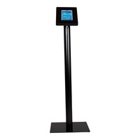 iPad standaard zwart voor iPad Mini 2/3/4; Meglio voor 7 tot 8 inch tablets, acrylaat cassette op zwart gecoate stabiele voet