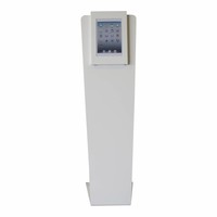 Vloerstandaard voor iPad Pro 12.9; Kiosk, wit, voor 12 en 13 inch, tablets