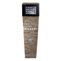 Vloerstandaard zwart display voor Apple Mini; Kiosk 7-8 inch tablets