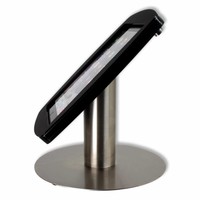 iPad 2017, iPad Air, Air 2/ iPad Pro 9.7-inch, stijlvolle stabiele tafelstandaard Lusso, inclusief slot, zwart/RVS