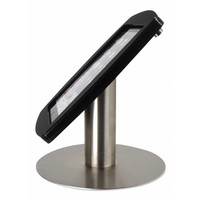 iPad 2017, iPad Air, Air 2/ iPad Pro 9.7-inch, stijlvolle stabiele tafelstandaard Lusso, inclusief slot, zwart/RVS
