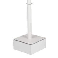 iPad mini vloerstandaard zwart; Securo 7 tot 8 inch tablets; diefstalbestendige behuizing en voet van zwart gecoat staal