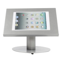 iPad 9.7/10.5 tafelstandaard, grijs voor Air, iPad 2017 en Pro 10,5-inch; Securo voor 9 tot 11 inch tablets; diefstalbestendige behuizing en voet van grijs gecoat staal