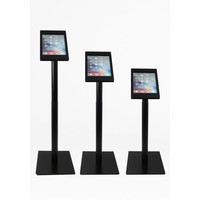 iPad vloerstandaard met powerbank compartiment, iPad Pro 9.7/ iPad Air; Fino, inclusief slot, zwart