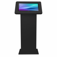 Display vloerstandaard voor monitors en touchscreen tablets, zwart, Largo