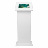 Display vloerstandaard voor monitors en touchscreen tablets, wit, Largo