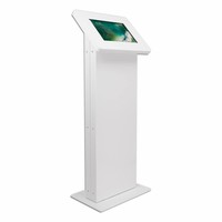 Display vloerstandaard voor monitors en touchscreen tablets, wit, Largo