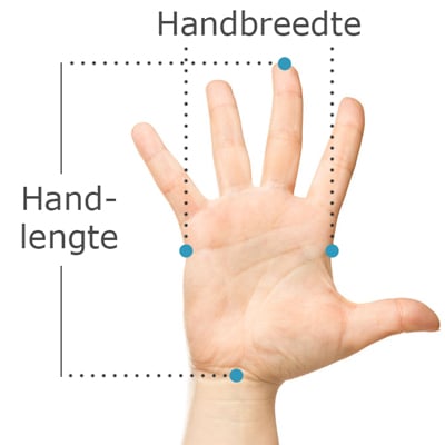 handmaat voor bedrade evoluent 4 rechtshandig