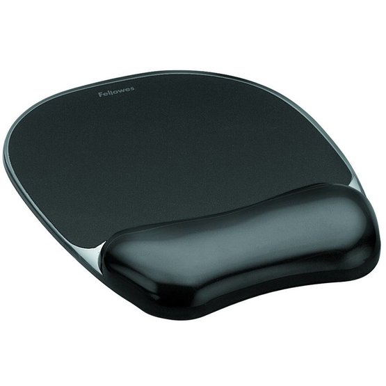 Fellowes Crystals Gel muismat met polssteun zwart
