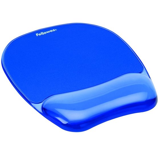 Fellowes Crystals Gel muismat met polssteun blauw